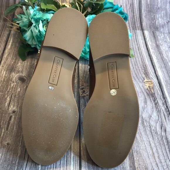 CHARTER CLUB Jenevaa Brown Booties 6.5M - Picture 6 of 14